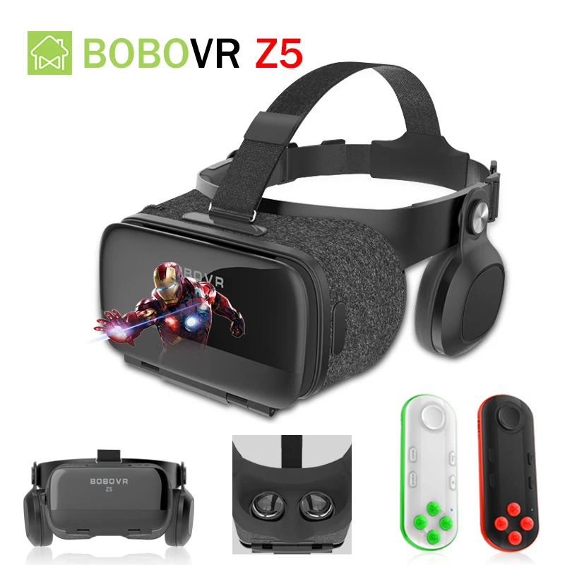 BOBOVR Z5 120 FOV 3D VR картонная коробка Очки виртуальной реальности для шлема с