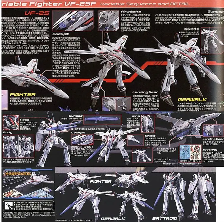 Макросс дельта 1/72 VF-25F мессия валькирия альт пользовательские сборные модели игрушки