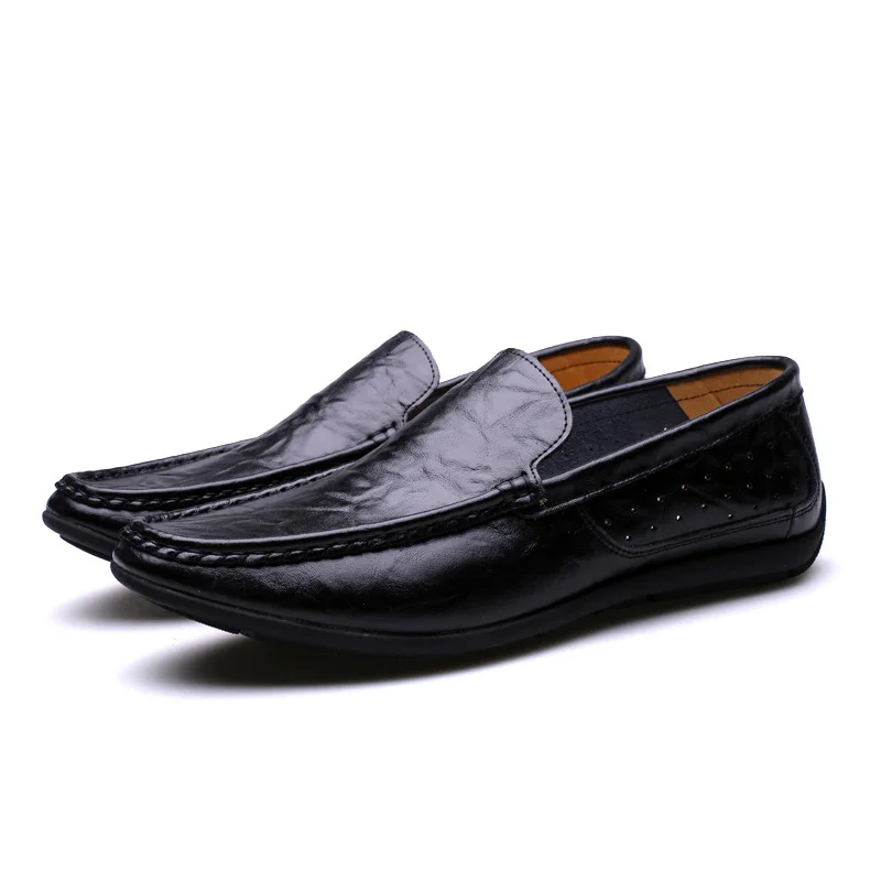 Новый 2016 Мода Замши Мужчины Мокасины Горох Обувь для вождения Slip On Повседневная