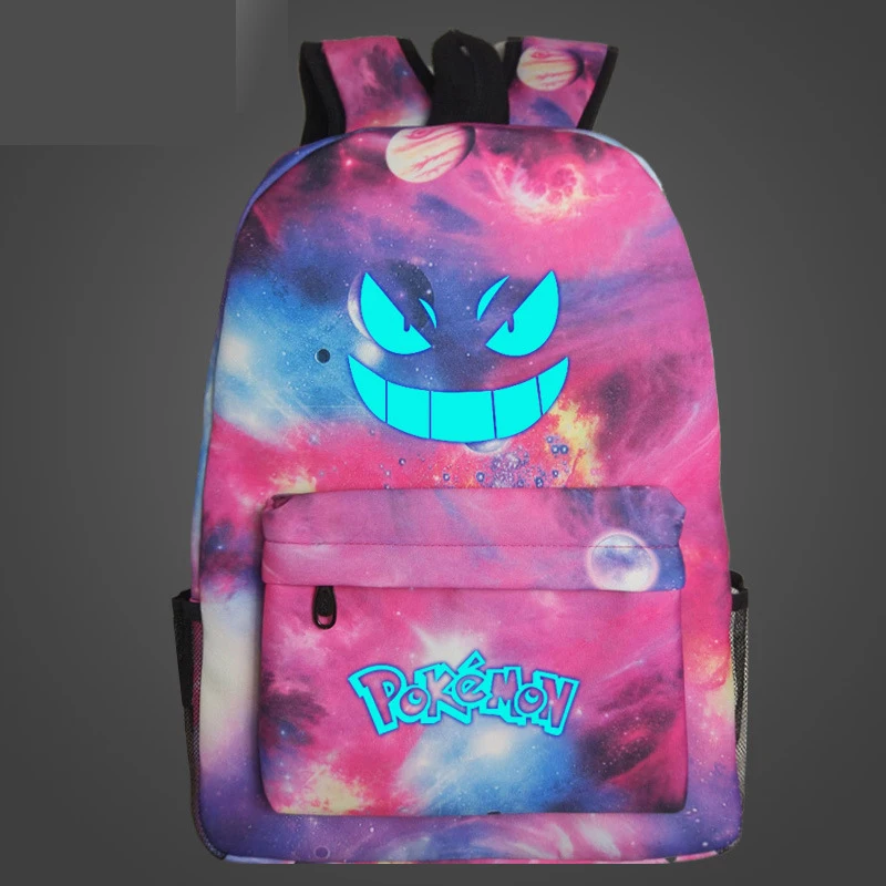 Светящаяся сумка с покемонами Ghost Pokemon Pie Go Рюкзак|pokemon bag|backpacking backpackpokemon backpack |