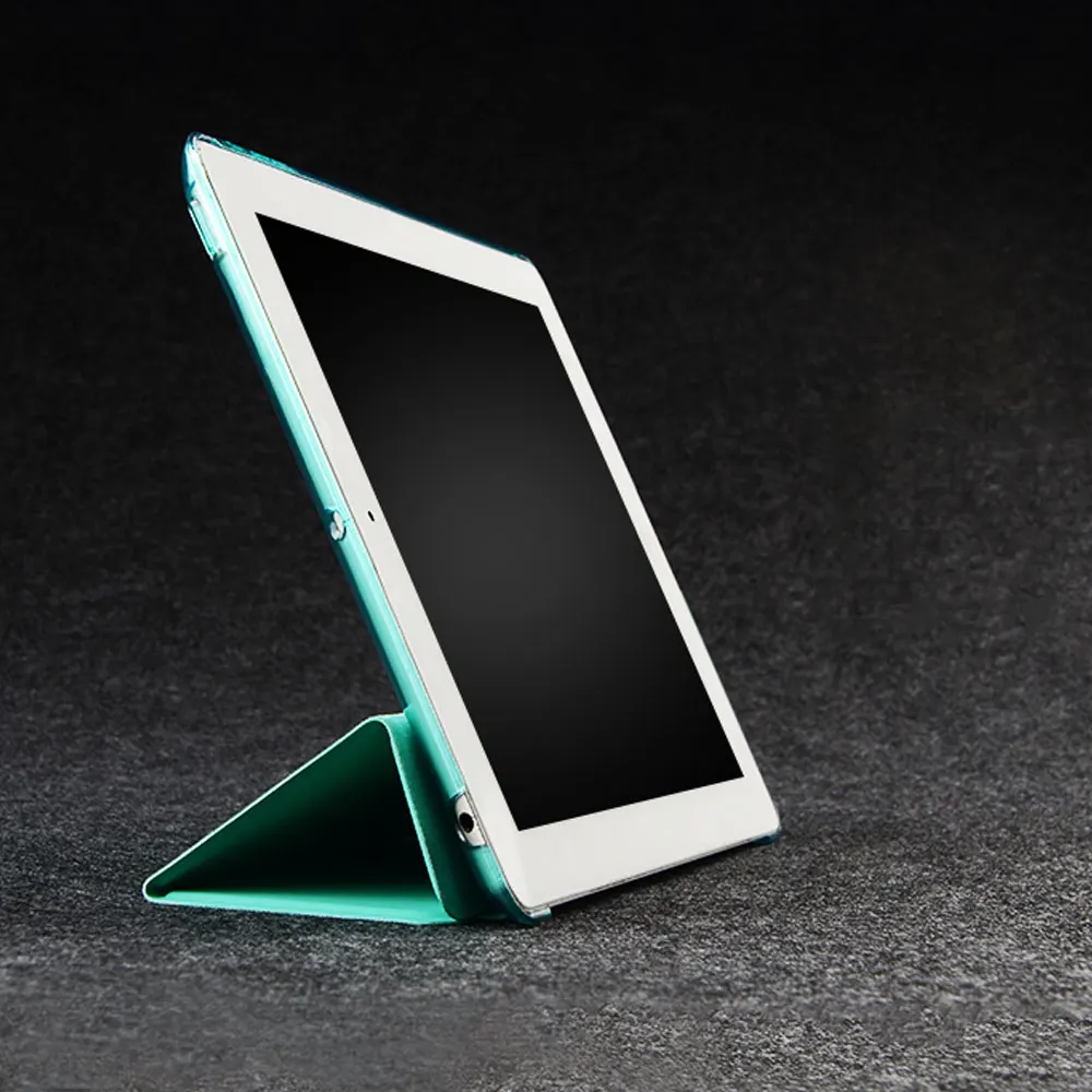 Для iPad 2 3 4 Чехол Batianda прозрачная задняя крышка PU кожаный чехол для IPAD 2/3/4 Trifold Auto