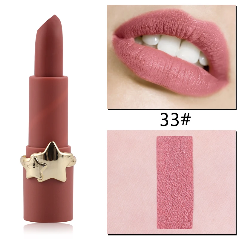 MISS ROSE 1 шт. 12 цветов матовая помада Star водостойкая увлажняющая долговечная
