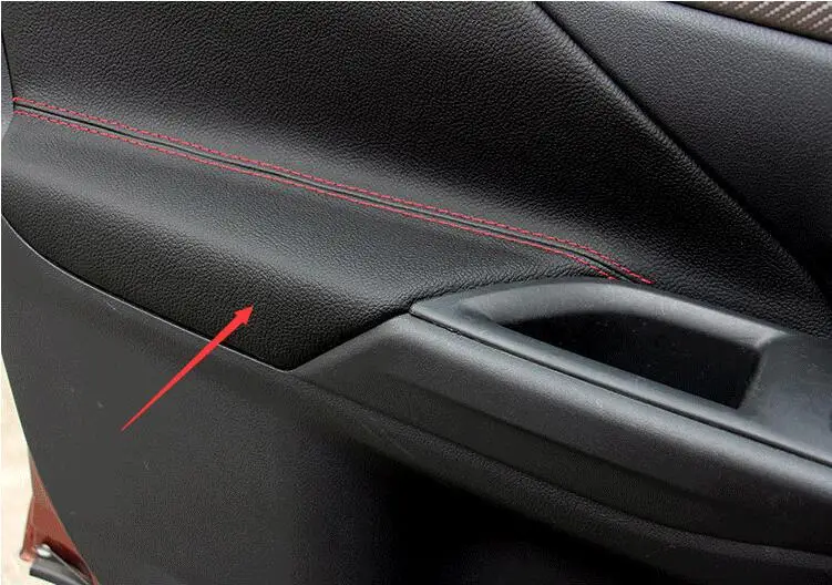Для Mitsubishi Outlander 2013 автомобиля Стайлинг двери подлокотник панель крышка украшения отделка кожи