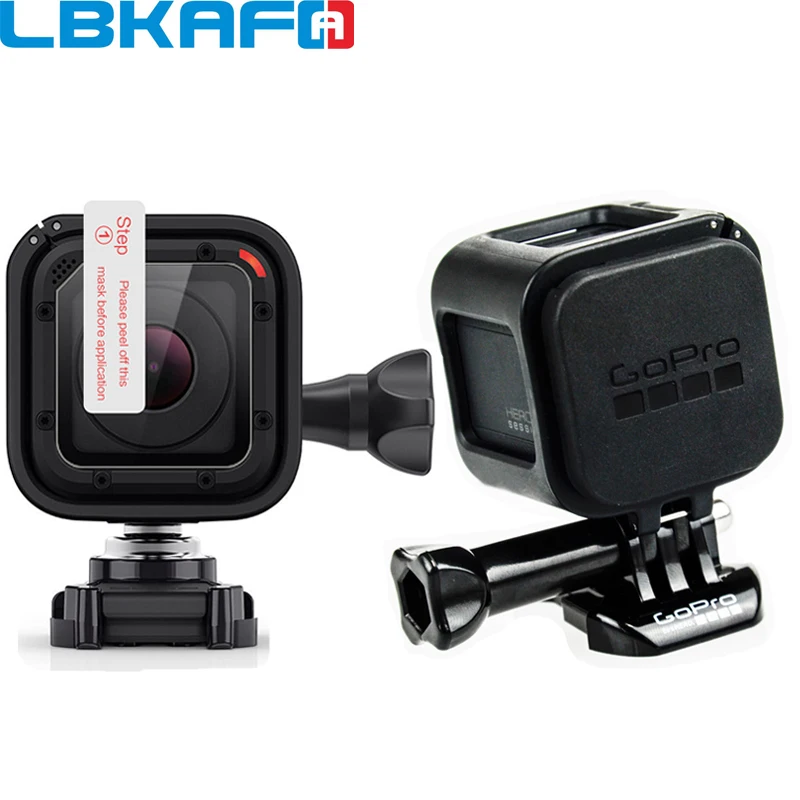 LBKAFA для Gopro 5S 4S Крышка объектива чехол защитный с логотипом + прозрачная защитная