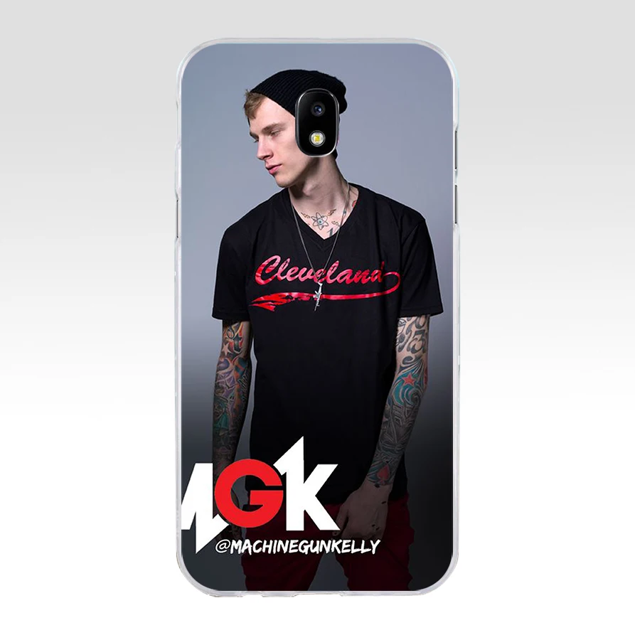 Чехол для телефона из мягкого силикона и ТПУ на шнуровке 122H Mgk Samsung j3 j5 j7 2016 2017 a3 a5 a6