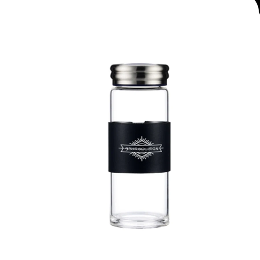 Портативная дизайнерская офисная стеклянная бутылка для воды крышка чашек