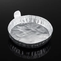 100pcslot aluminum lab weigh boat cup weighing container small dish with handle middle diameter 60mm