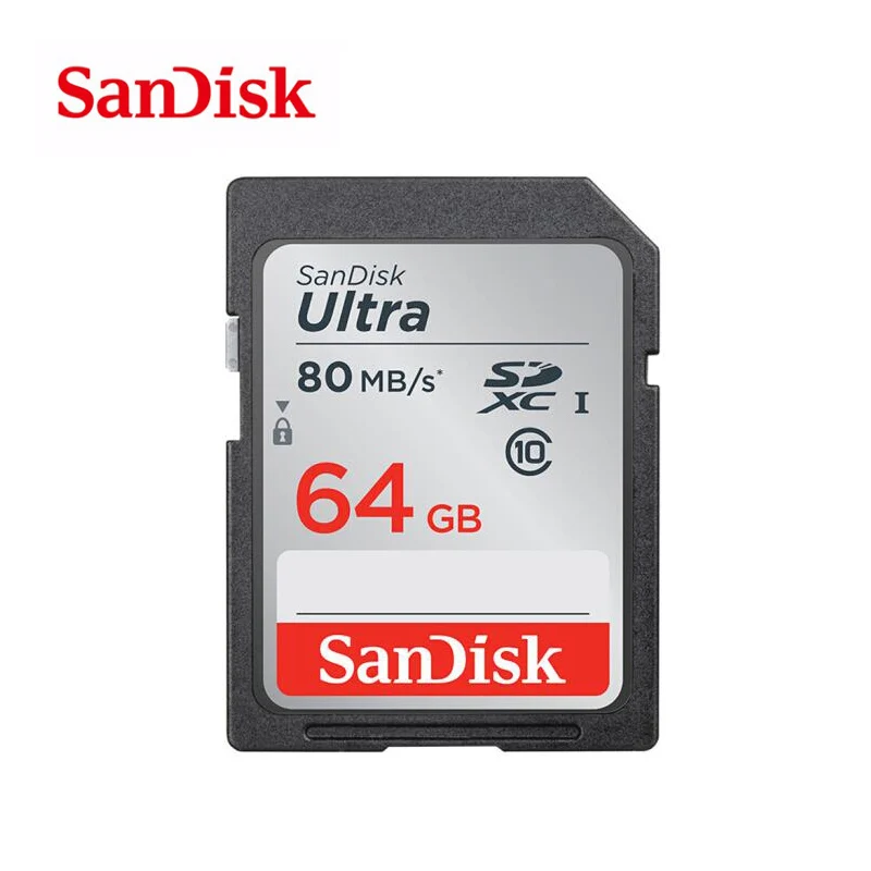 100% Genuine SanDisk carte sd 16GB 64gb 32GB C10 SD card SDHC SDXC Memory Card class 10 for Camera | Компьютеры и офис