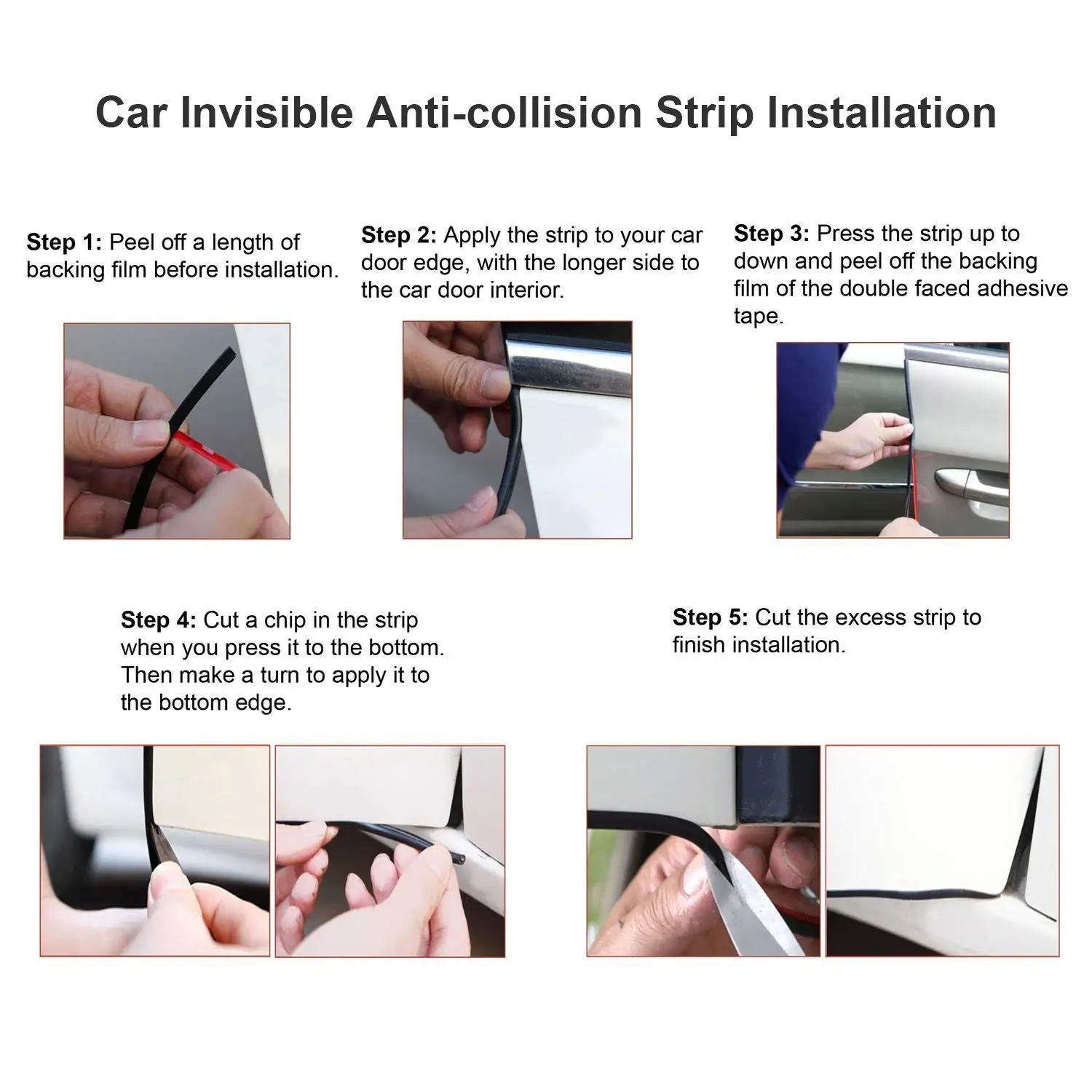 1 шт. автомобильные дверные кромки охранники отделка резиновый протектор