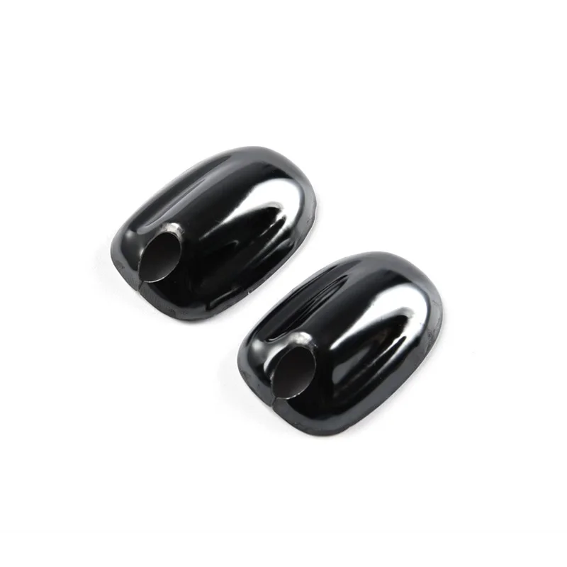 Titanium Black 2 шт. углеродное волокно стеклоочиститель воды спрей Насадка крышки Стикеры для Mini Cooper S One R55 R56 R60 R61 F54 F55 F56 - Название цвета: Titanium Black