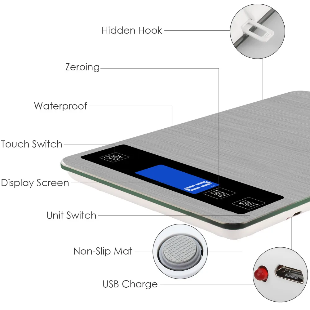 Мини USB Кухня весы электронные точность измерения инструменты баланс цифровой