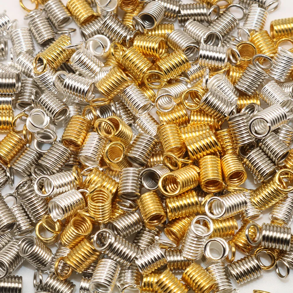 100 шт. Пружинные застежки крючки с винтовыми застежками посеребренное ожерелье