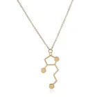 1 шт. кулон в виде молекулы виски Everfast, ожерелье, химия, ювелирные изделия, серебряный и золотой цвет, женское ожерелье, Очаровательное ожерелье, подарок