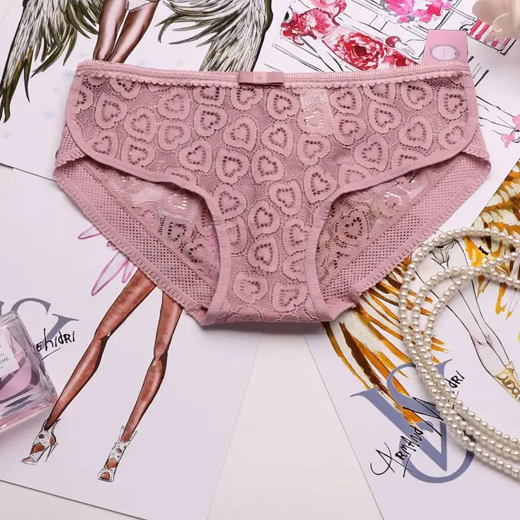 SP &amp CITY кружевные ажурные трусики с вышивкой в форме сердца женское сексуальное