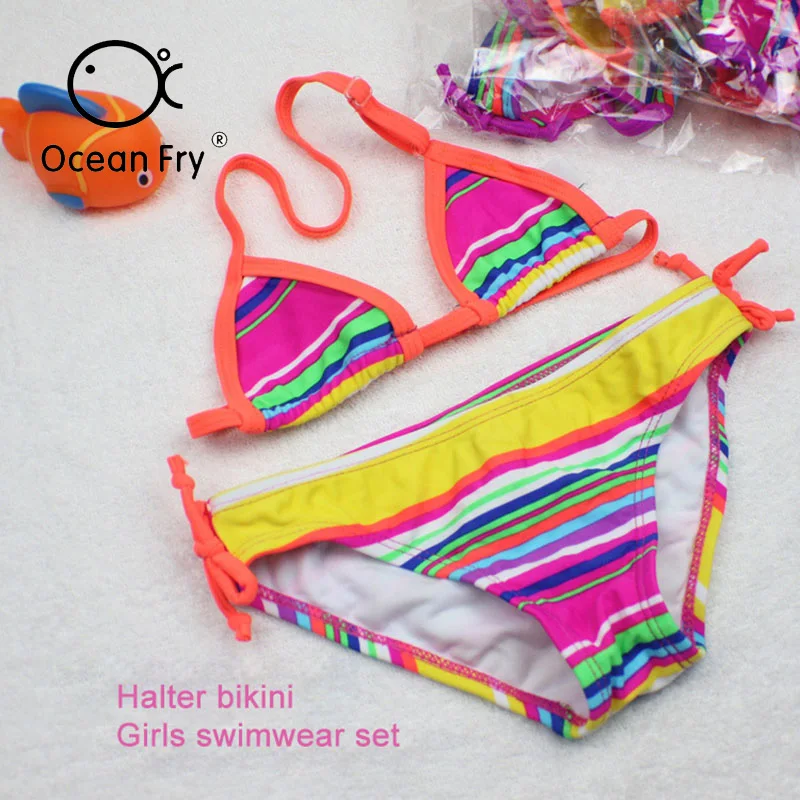 

Swimming Pool Baby Swimsuit Children'S Bikini Girls One-Piece Swimsuit Baby Kids New Cute Print Summer Girls Beach Bathing Suit