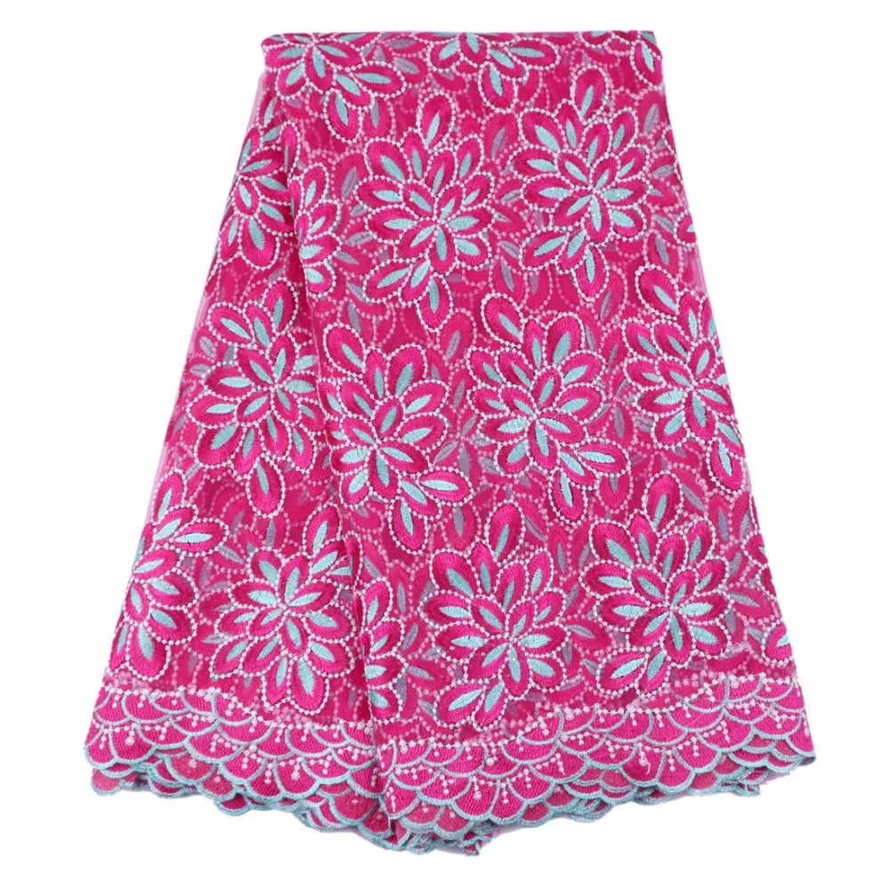 (5 Ярдов/шт) 2017 Новое Прибытие Африки Органза Кружева Бесплатная Доставка