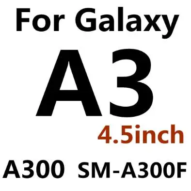 2 предмета закаленное Стекло для samsung Galaxy J1 J3 J5 J7 A3 A5 J2 Prime Mini J120 J320 J510 Экран протектор Защитный чехол - Цвет: A3 A3000