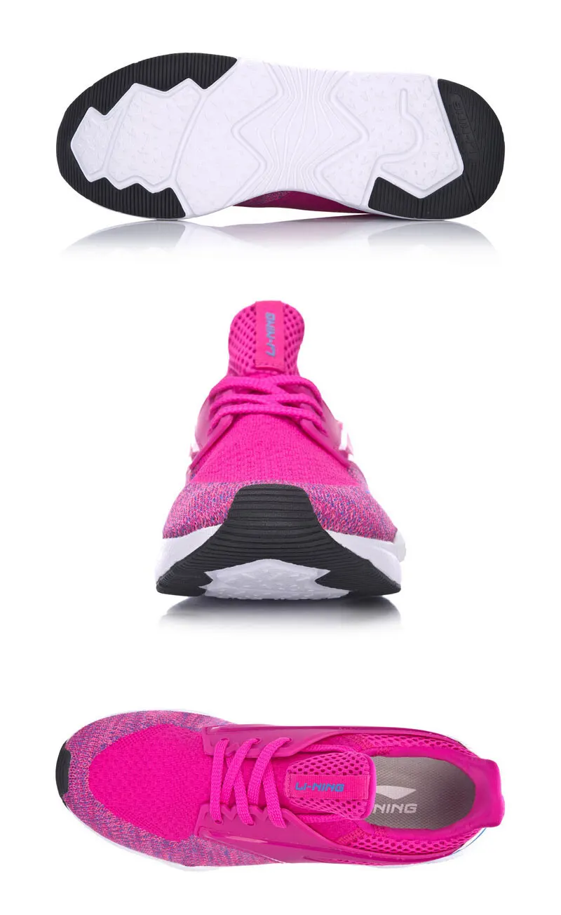 Li-Ning EXCEED/Женская обувь для образа жизни; трендовые кроссовки с подкладкой из пряжи; дышащая Спортивная обувь; AGCM052 YXB056