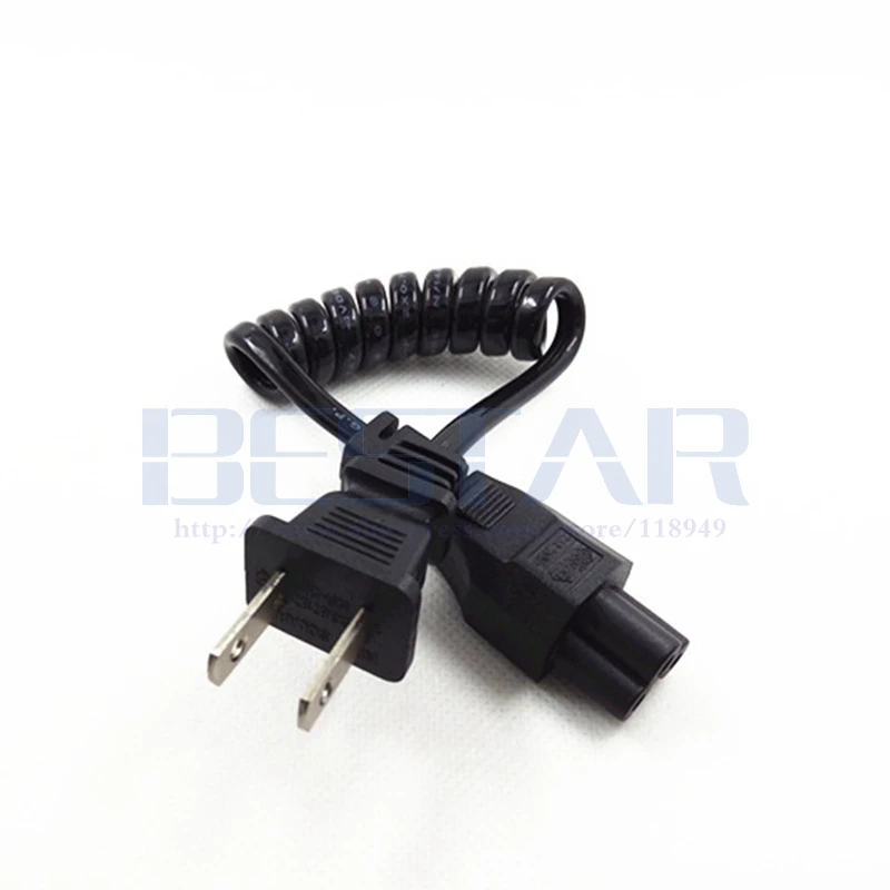 NEMA1 15P 2Pin штекер IEC 320 C5 Cloverleaf пружинный выдвижной кабель питания 10 30 см адаптер для