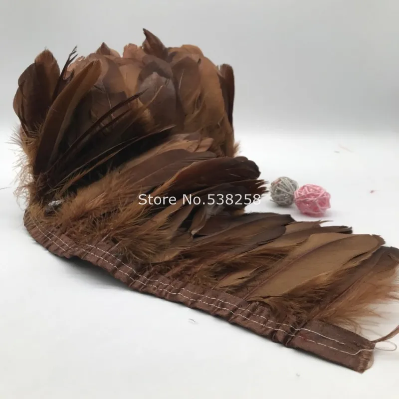 Многоцветная Опциональная отделка из гусиных перьев 2 м/лот витражная лента 15 ~ 18