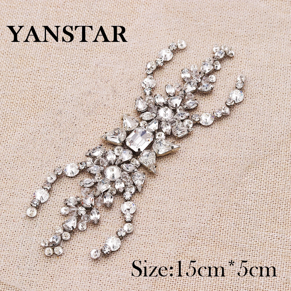 YANSTAR (30 шт.) оптовая продажа прозрачное розовое золото стразы с кристаллами