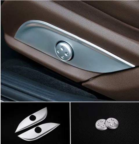 

Silver Chrome Car Auto Seat Adjust Switch Button Cover Panel Trim for Mercedes Benz GLC CLS E C Class W205 W212 W213
