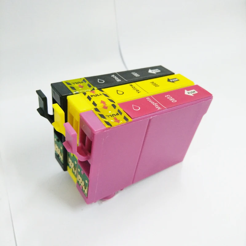 Совместимый чернильный картридж Vilaxh T0801 6 шт. для Epson Stylus Photo Printer P50 PX650 PX660 PX700W PX710W
