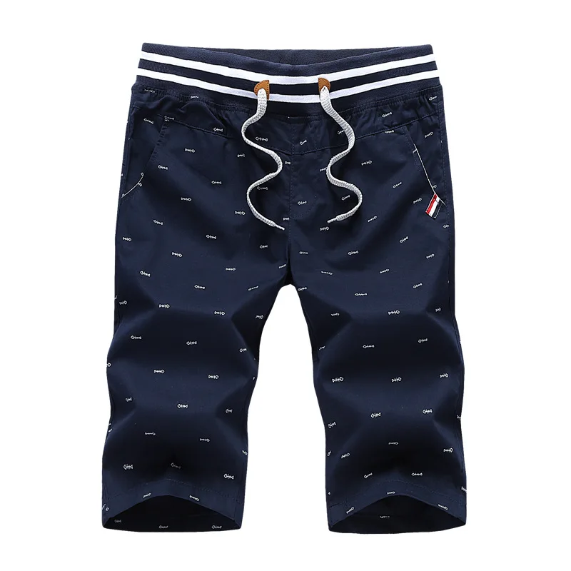 Шорты мужские прямые хлопковые до колен модные штаны с карманами в стиле хип-хоп