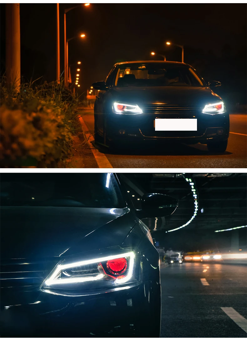 Для Volkswagen New Jetta MK6 Sagitar светодиодные фары в сборе для Audi A5 Style 2012 2017 год|Фара авто