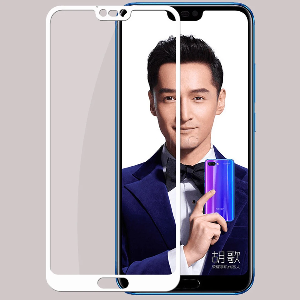 Закаленное Стекло для huawei Honor 10 закаленное Полный-чехол prime Защита экрана Honor10