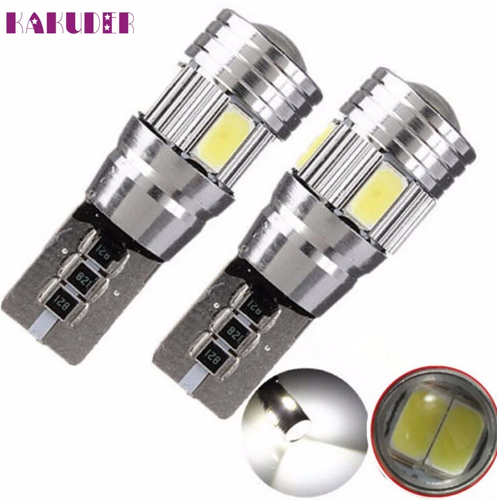Новый 2x T10 194 W5W 5630 LED 6 SMD HID CANBUS безошибочный автомобильный боковой клиновидный