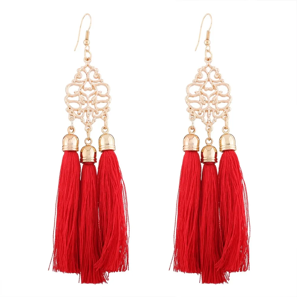 Брендовые Висячие серьги для женщин в богемном стиле Бохо этнические большие