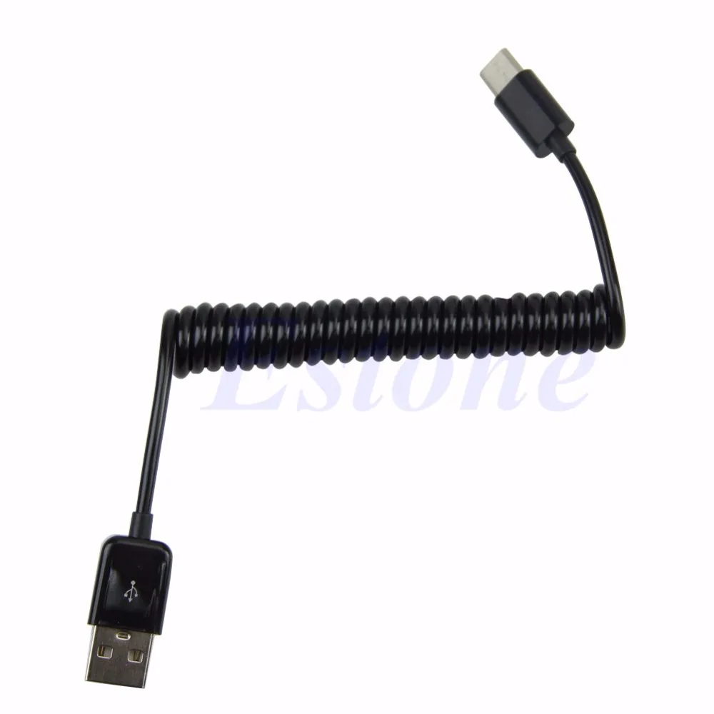 Черный/белый USB 3. 0 Type-C флуоресцентный спиральный штекер-штекер для Nokia N1 Macbook C26 |