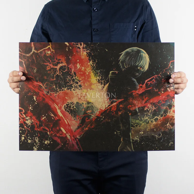 Классический японский мультипликационный комикс/крафт-бумага/Настенные