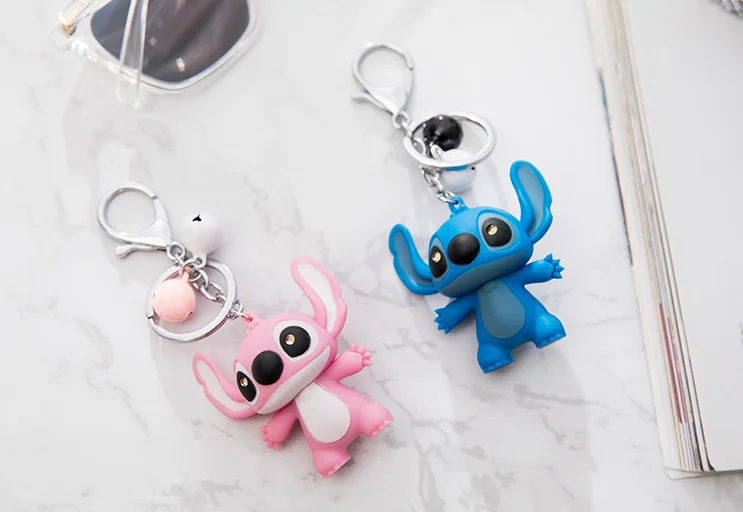 29 стилей Новое прибытие мультфильм Лило и стежок брелок LED звук флеш-веревка