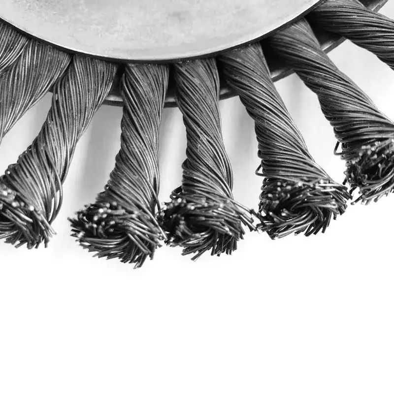 Новинка 8 дюймов стальная проволока колесо садовая щетка газонокосилка триммер