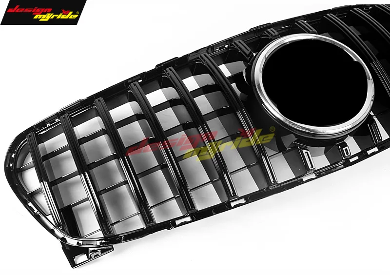 Fits For MercedesMB GLA-Class X156 Sports grille grill GT R black GLA200 GLA250 GLA45AMG look Front grills without sign 2017-in |