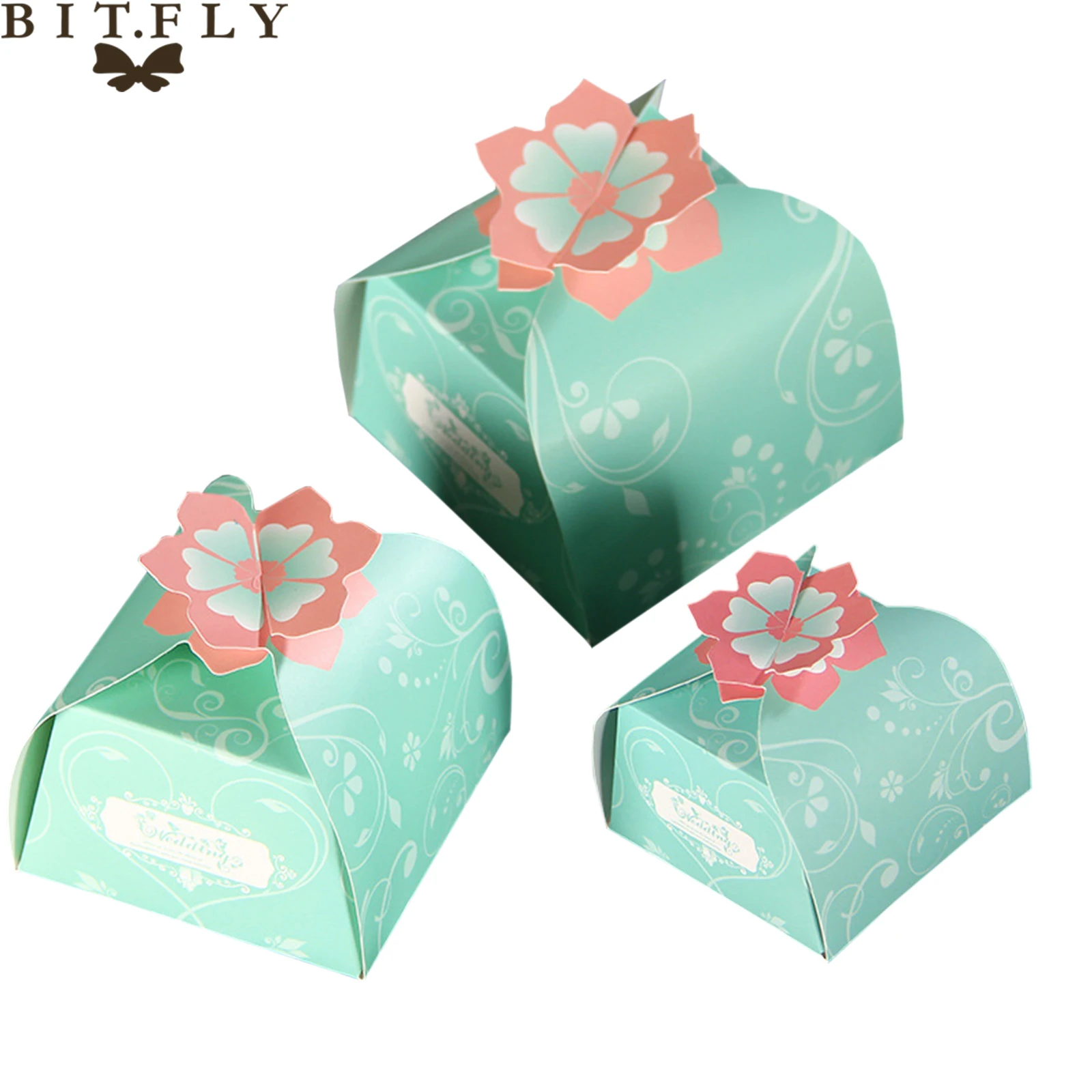 Подарочная коробка с лепестками цветов 5 шт./компл./набор для подарка гостей на