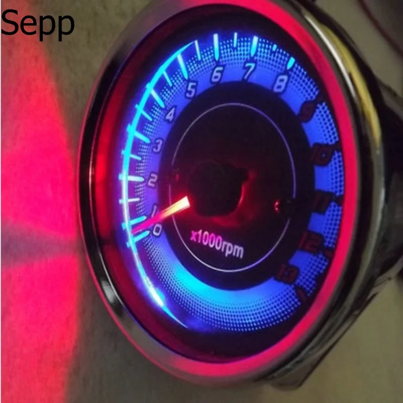 Sepp led Автомобильный Мотоцикл Тахометр измеритель об/мин | Автомобили и мотоциклы
