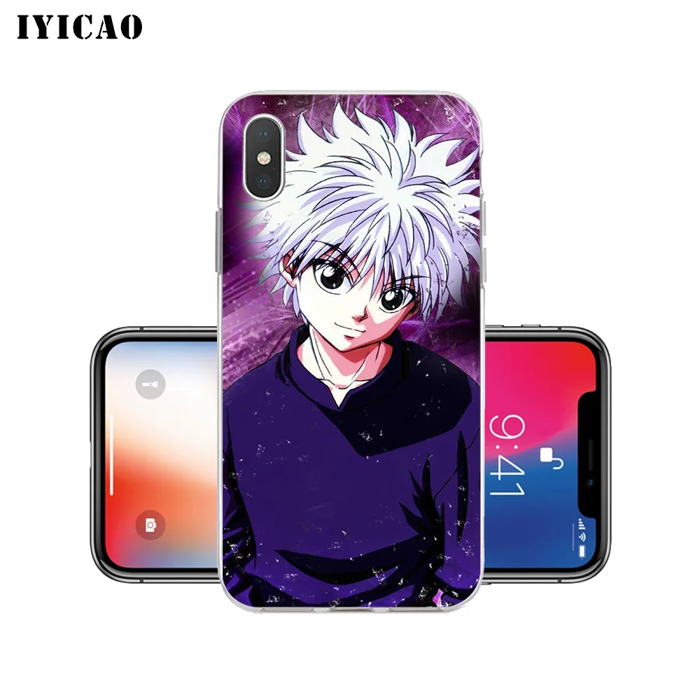 IYICAO киллуа золдик Охотник x Охотник Мягкий силиконовый чехол для iPhone X XR XS MAX 6 6s 7 8 Plus x 5 5S SE TPU чехол
