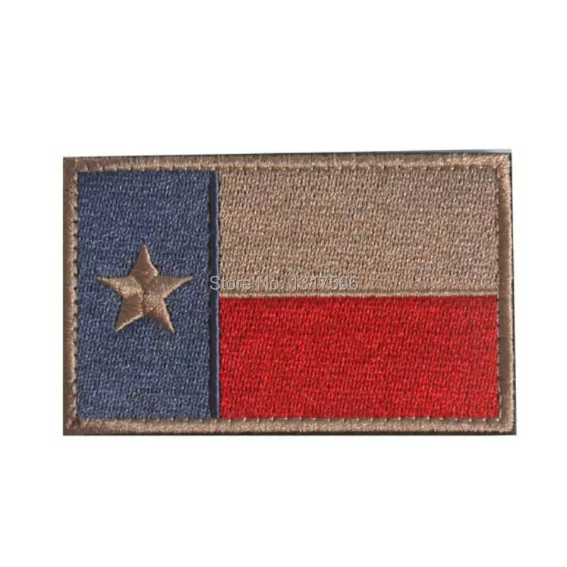 Заплата вышивки Флаг Штата Техас вышитые патчи военный тактический значок