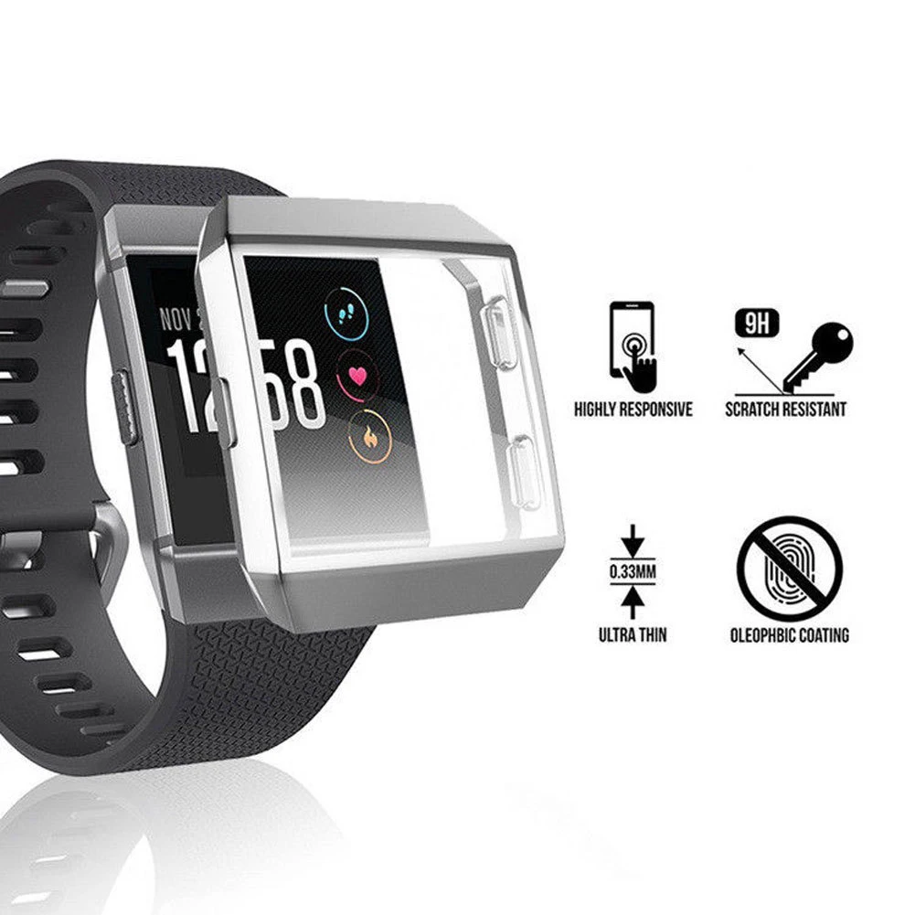 Смарт-часы ТПУ защитный чехол для Fitbit Ionic силиконовый экран Защита от падения пыли мягкий чехол