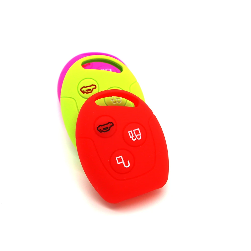 3 кнопки Мягкий силиконовый чехол для ключей от машины набор крышка Focus Mondeo 2 MK4