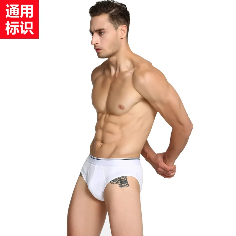 Трусы брифы мужские из 100% хлопка нижнее белье трусы джоки пикантные шорты|men underwear