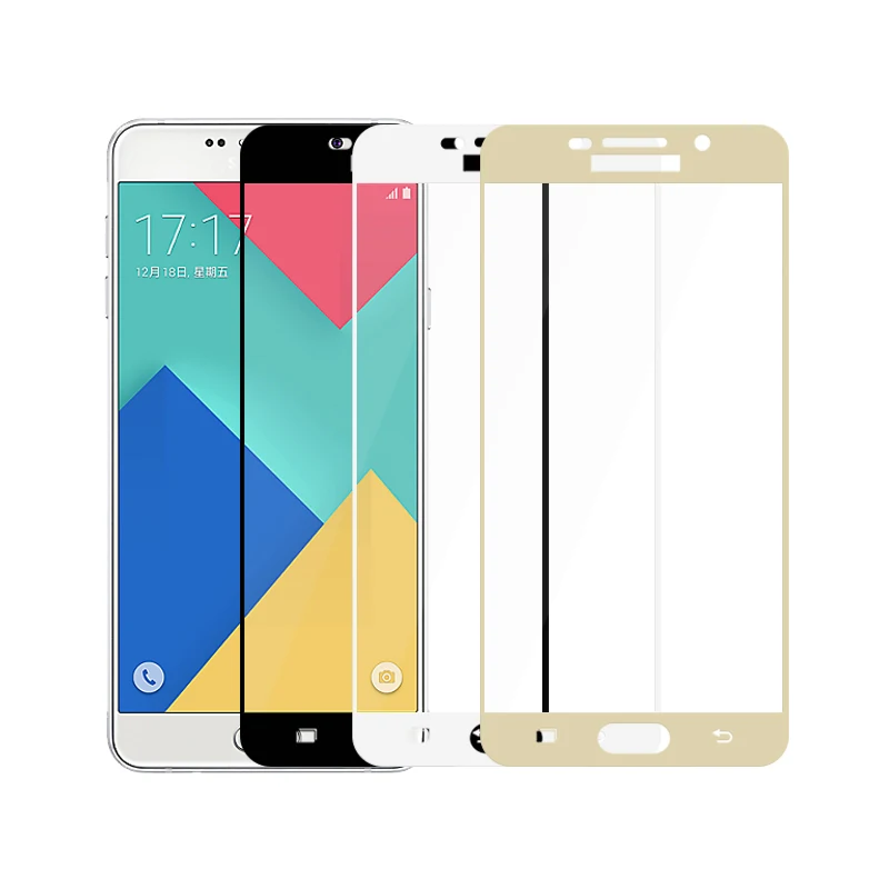 3D закаленное стекло для Samsung Galaxy A7 2016 Полное покрытие 9H пленка Взрывозащищенная