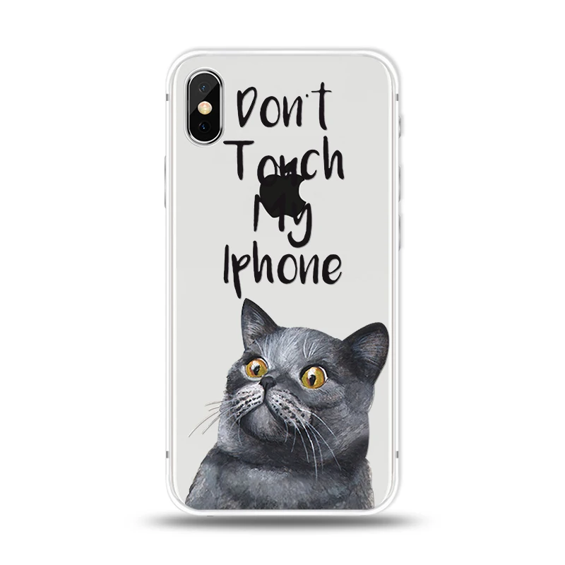 Силиконовый чехол для телефона iPhone X XS Max XR ананас девушка кошка перо чехлы 7 8 6 6s Plus