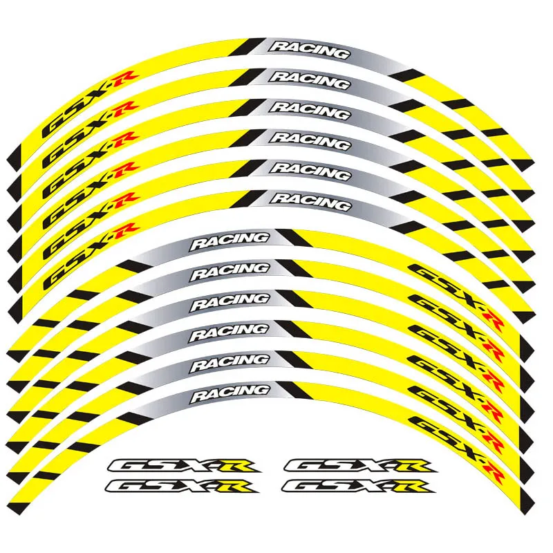Горячая Распродажа новые наклейки на колеса мотоцикла 12 шт. Толстые края внешний