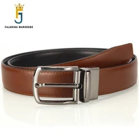 fajarina all match double side use cowhide leather accessories belts for men pin buckle metal accessory manufacture n17fj579