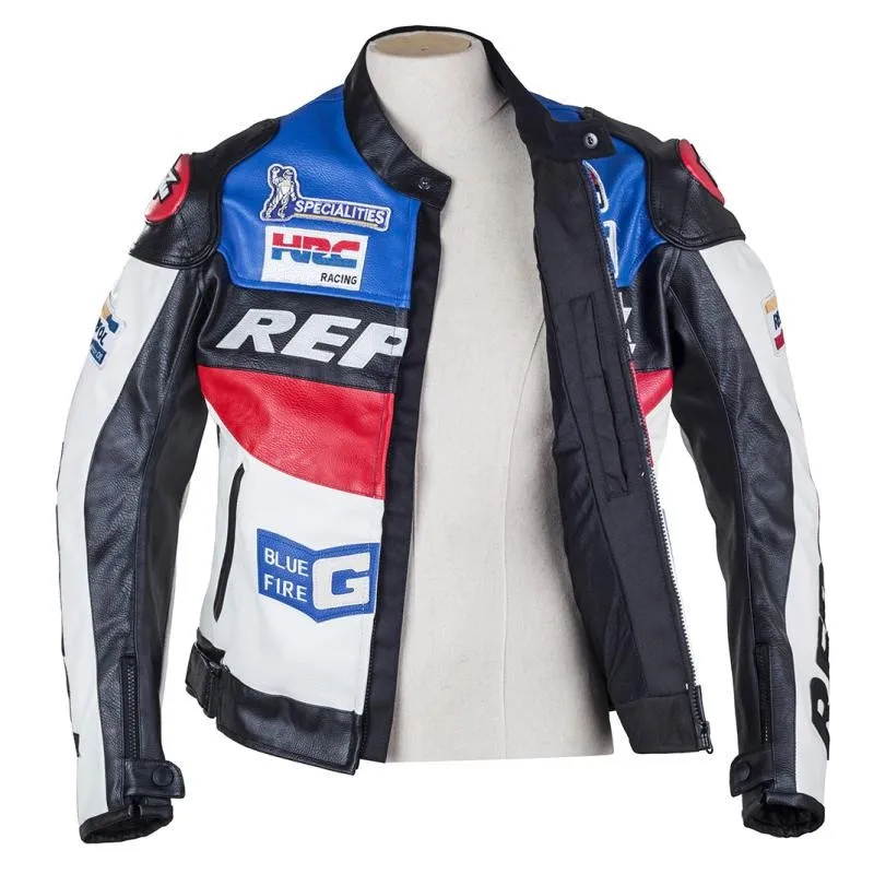 Moto GP moto rcycle REPSOL гоночная кожаная куртка Размер XL 2XL 3XL оранжевый синий есть другой