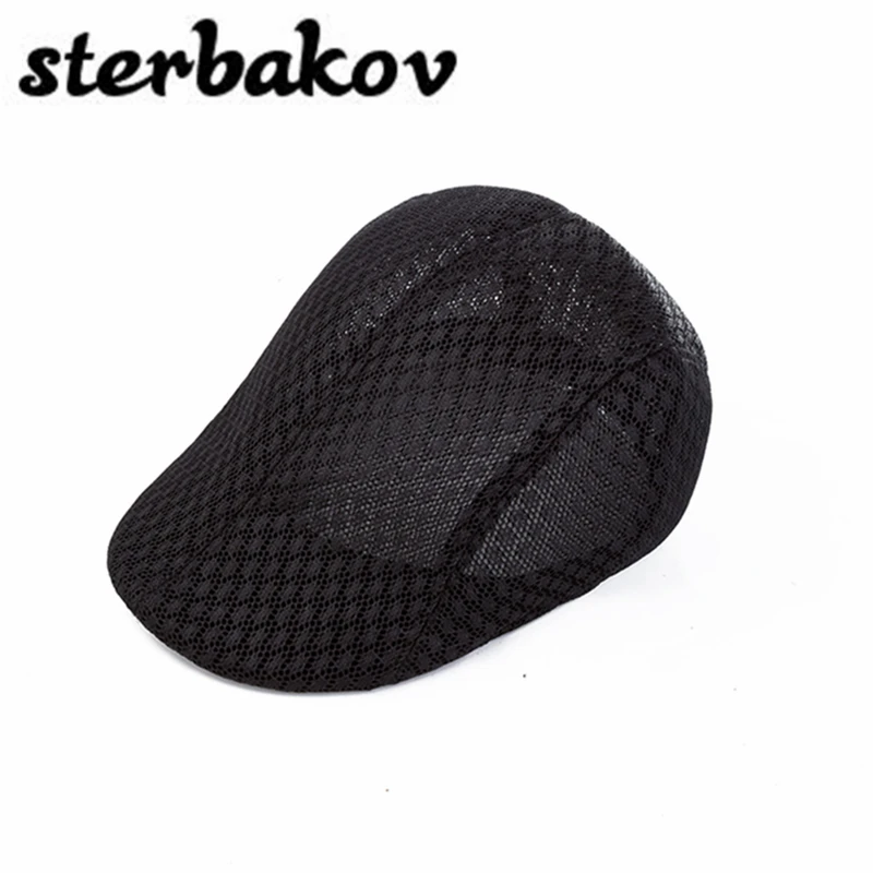 

Модная сетчатая кепка, берет, кепка, шапки для мужчин и женщин, солнцезащитная Кепка, кепки, плоские кепки-береты